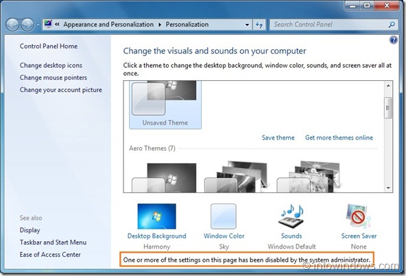 Impedir que os usuários alterem o tema do Windows 7 step5