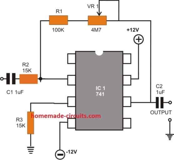 CIRCUITO AMPLIFICADOR CA INVERSOR DE AMPLIFICADOR OPERACIONAL