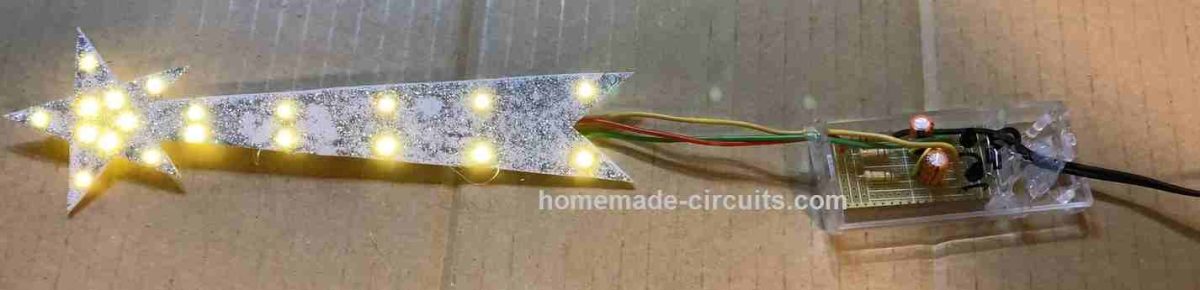 Circuito pisca-pisca LED 12V para decoração de Natal 2 Lâmpadas LED intermitentes para decoração de casas