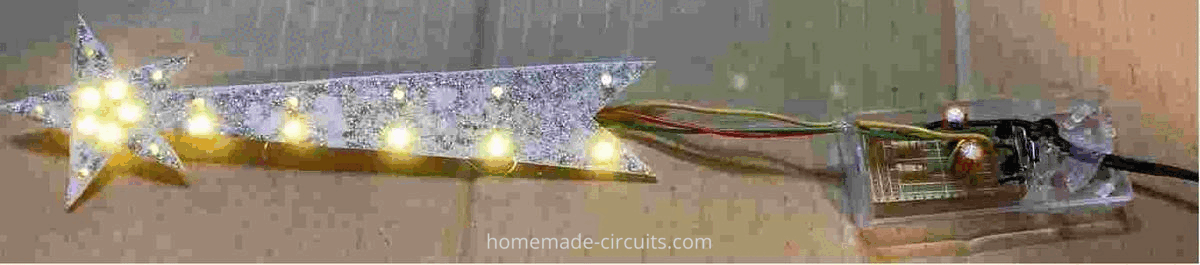 Circuito pisca-pisca LED 12V para decoração de Natal 7 Construindo uma pequena estrela de Natal LED