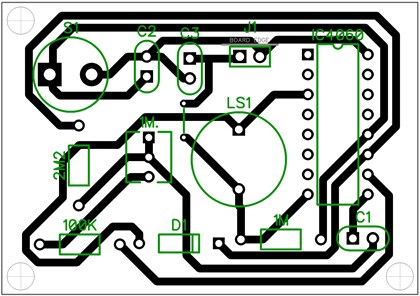 4060 PROJETO DE PCB DO TEMPORIZADOR