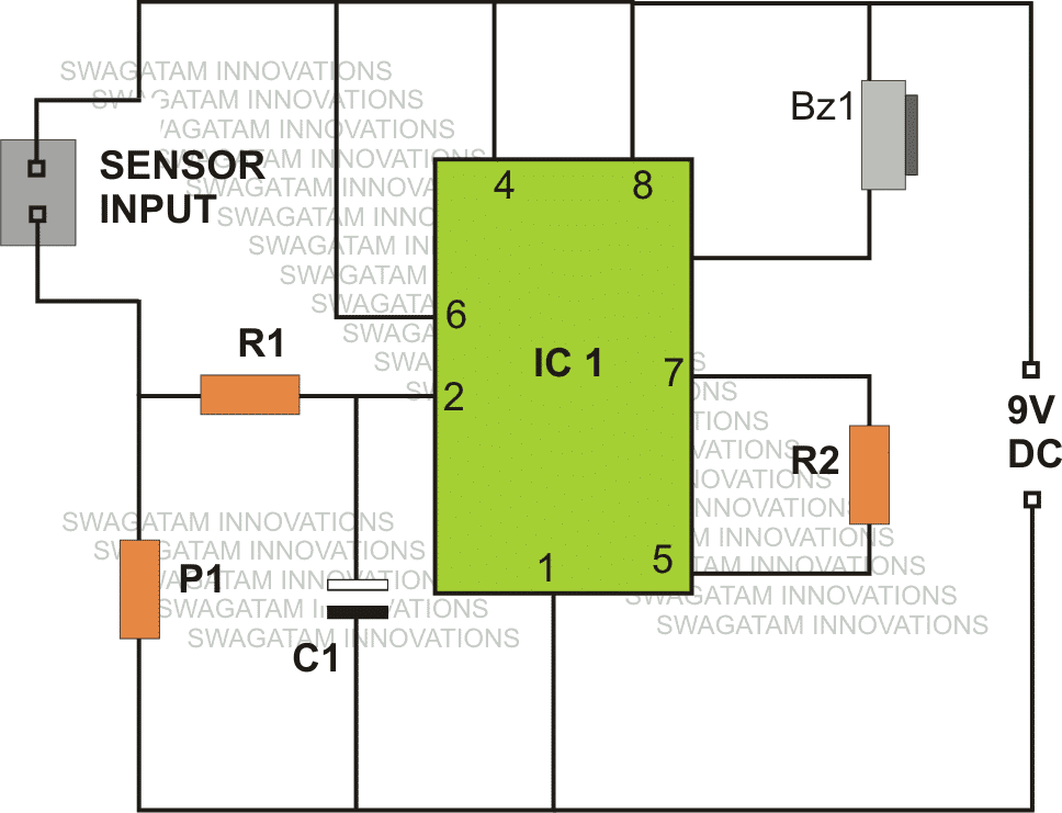 DIAGRAMA DO MONITOR DO DETECTOR DE CHUVA