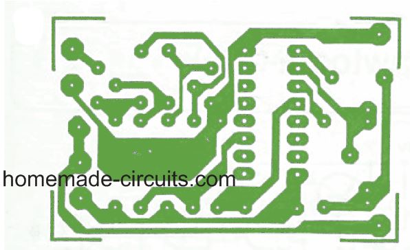 Circuito Temporizador Simples Usando IC 4060 15 O design da placa de circuito impresso e o layout dos componentes para o temporizador acima com alarme podem ser vistos abaixo: