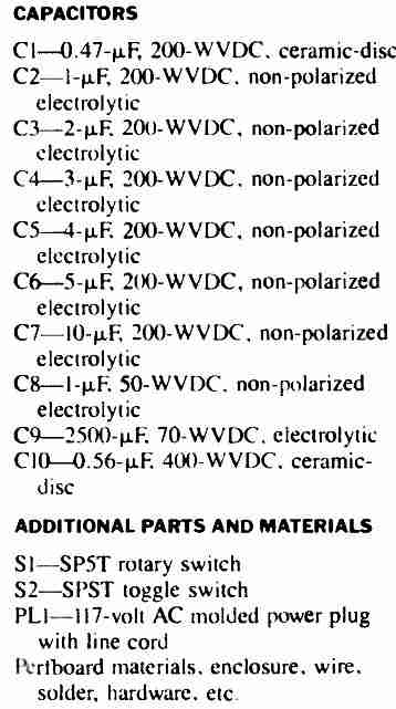 Circuito de fonte de alimentação sem transformador de alta corrente 21 Tabela 1
