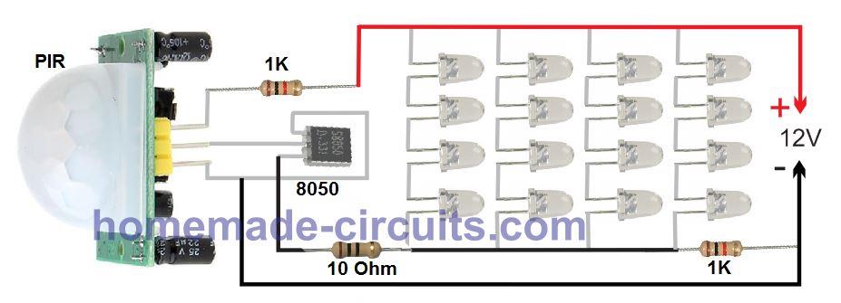Lista de peças para o circuito acima: