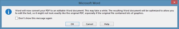 Editar PDF no Office 2013 Picture1