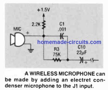 Circuito transmissor FM estéreo usando IC BA1404 7 Ajustes Adicionais