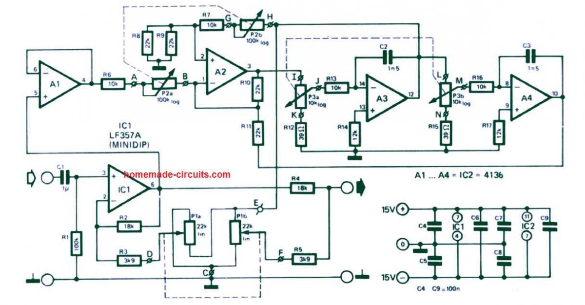 Circuito Equalizador Paramétrico para Efeito Aprimorado