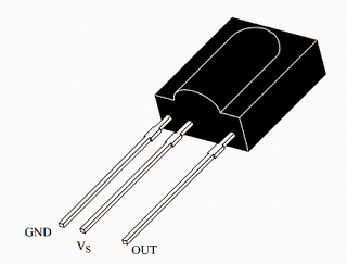 TSOP1738 Infrared Sensor IC Datasheet, Pinout, Funcionando 1 Detalhes da Pinagem do Sensor IR Remoto
