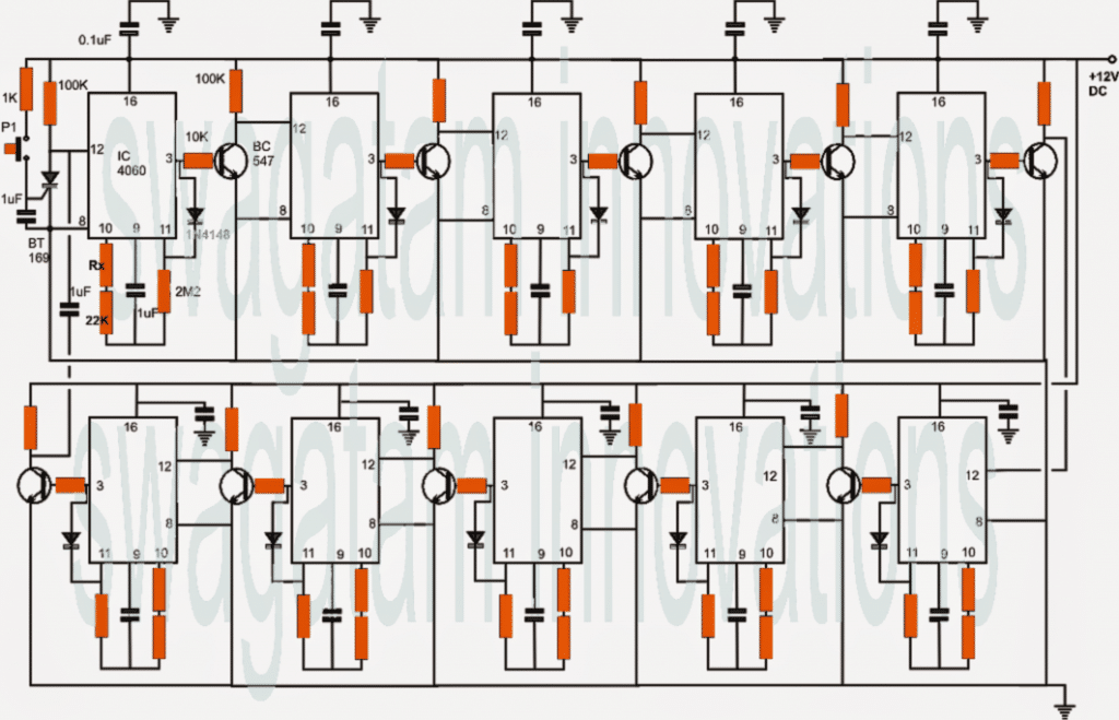 Circuito Temporizador Programável do Gerador Diesel 1 O design
