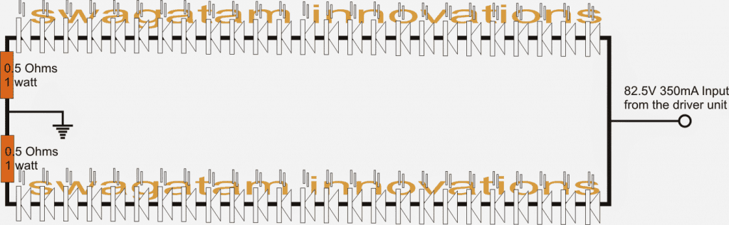 Os detalhes da conexão do LED podem ser vistos no diagrama esquemático a seguir: