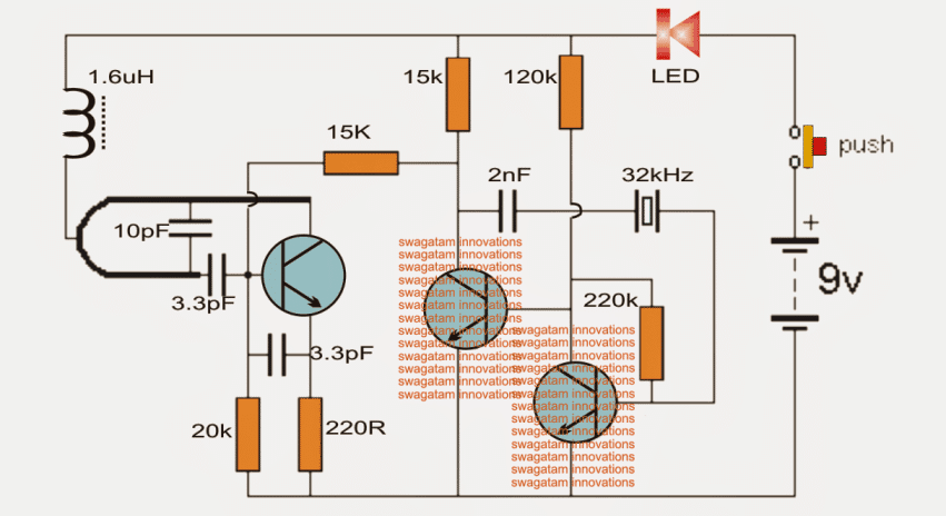 TRANSMISSOR de 303 MHz com cristal de 32 kHz