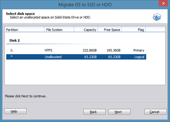 Migre o Windows 8 para o SSD usando o Partition Assistant step3