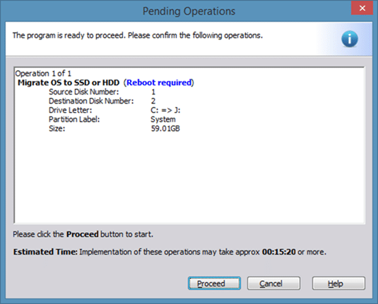 Migre o Windows 8 para o SSD usando o Partition Assistant step7