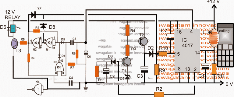 Circuito de controle remoto acionado por luz de exibição de celular 1 Especificações técnicas