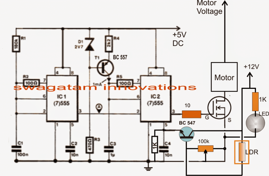 Circuito controlador de velocidade do pedal para veículos elétricos