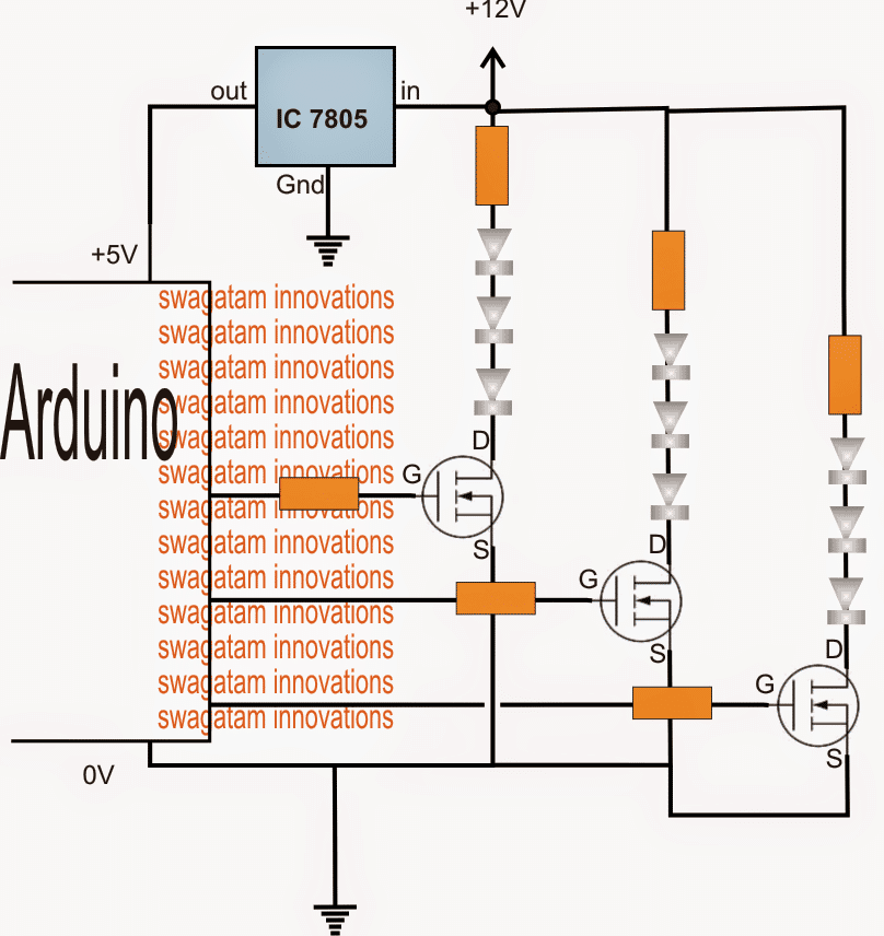 Como conduzir LEDs de alta potência com Arduino 3 A solução do circuito: