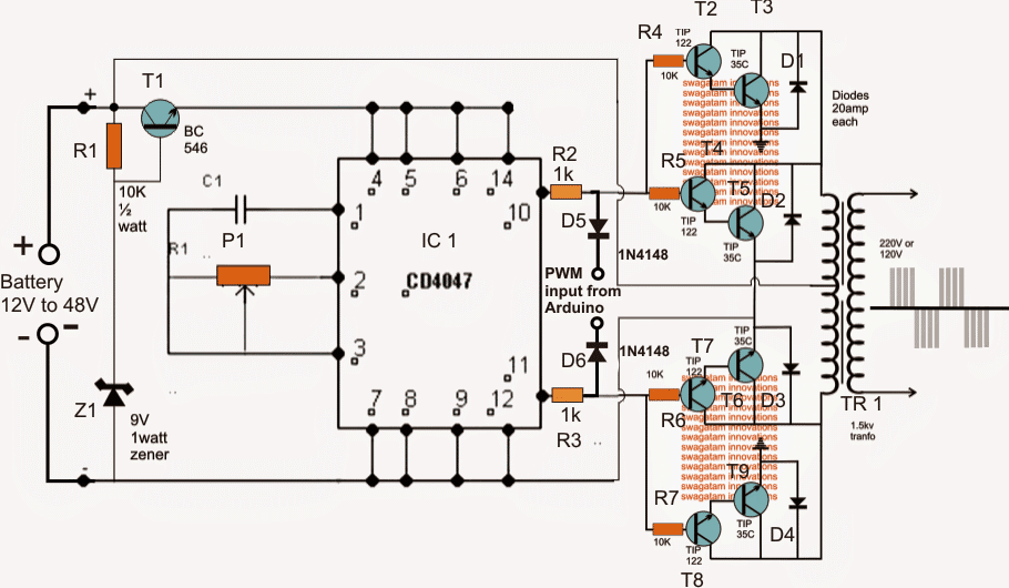 Como fazer a interface do Arduino PWM com qualquer inversor 1 O design