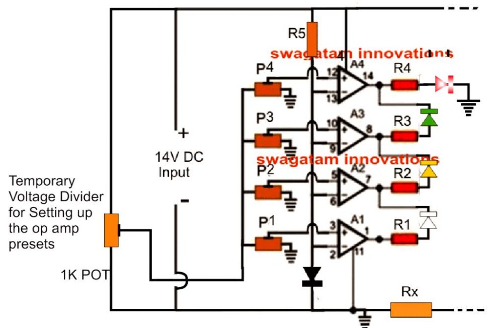 Circuito Indicador de Corrente da Bateria - Corte de Carregamento Disparado por Corrente 7 Como definir as predefinições.