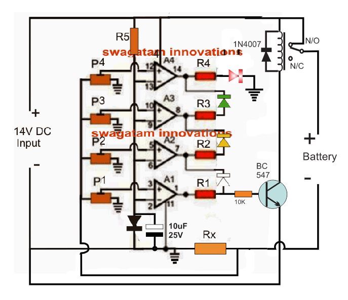 Circuito Indicador de Corrente da Bateria - Corte de Carregamento Disparado por Corrente 9 Adicionando um corte automático