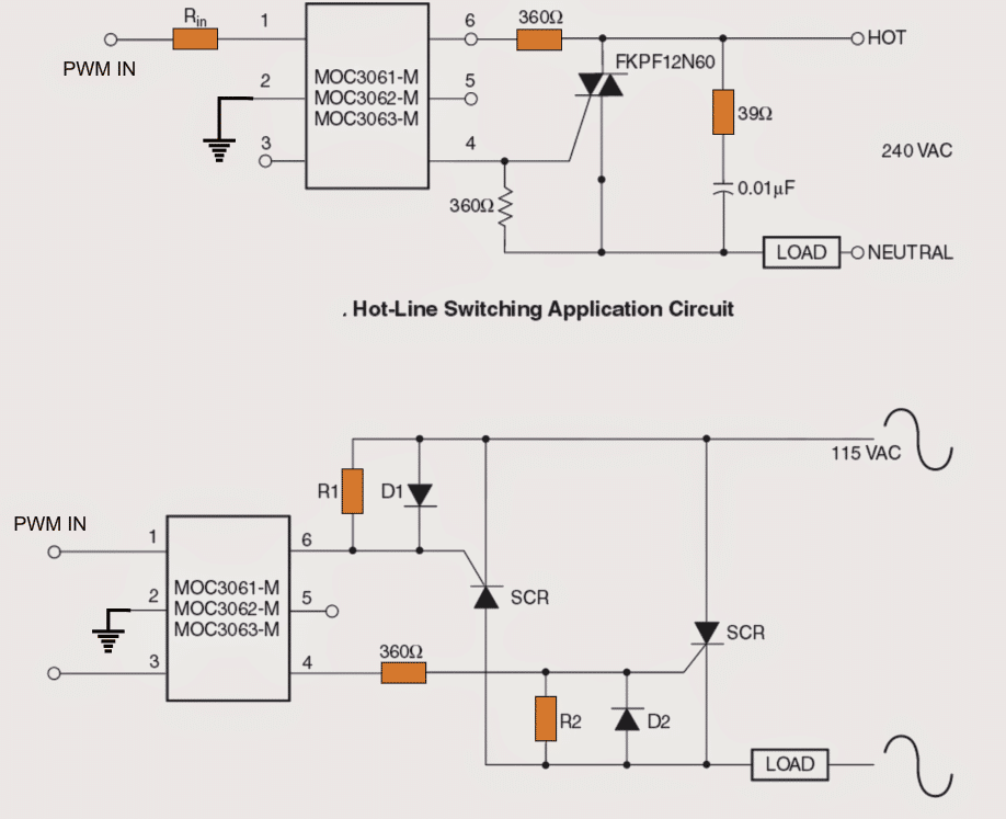 Circuito de partida suave do motor PWM para evitar alto consumo durante a chave de alimentação LIGADA 5 Integrando um controlador Triac de cruzamento zero
