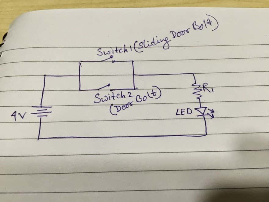 Circuito indicador de acionamento automático do banheiro/banheiro 1 Diagrama de circuito