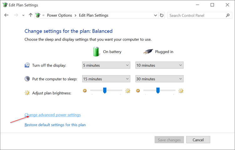Desative o brilho automático da tela no Windows 10 pic3