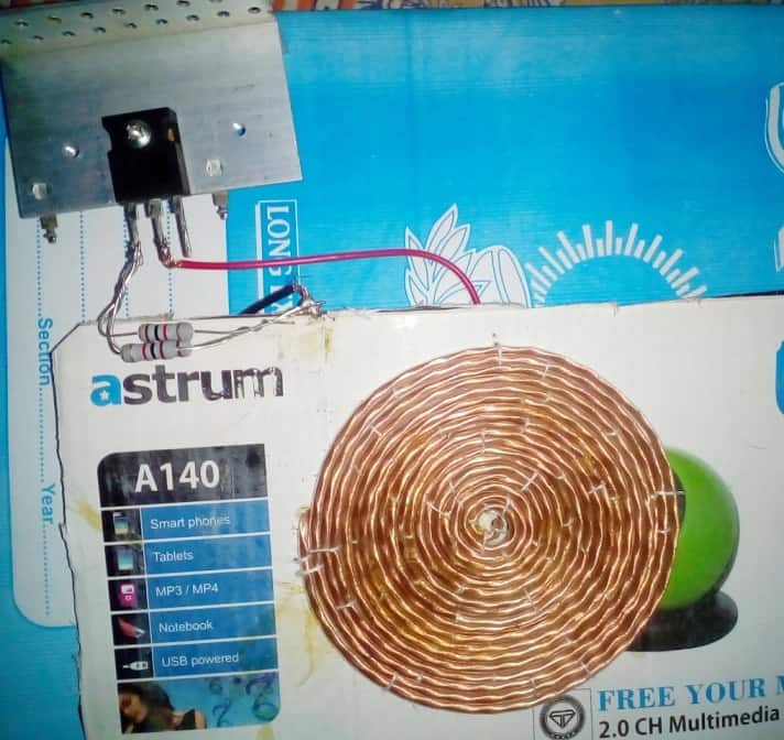 Circuito de carregador de celular sem fio 15 Fazendo um protótipo prático