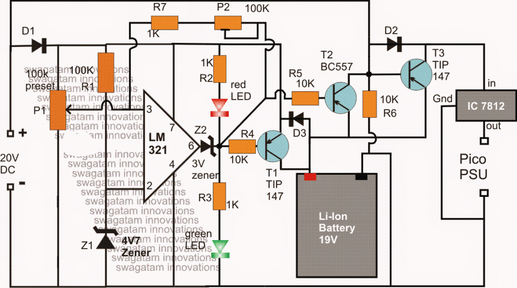 Como fazer um circuito UPS ATX com carregador