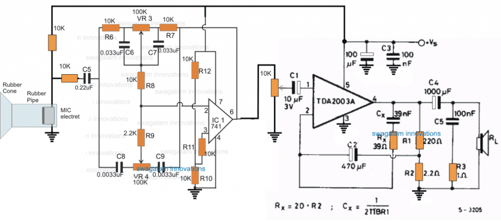Fazendo um circuito amplificador de estetoscópio
