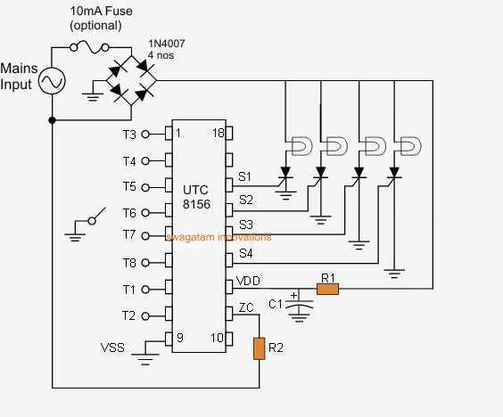 Circuito de Luz de Natal de 8 Funções 1 Dicas de aplicação do circuito