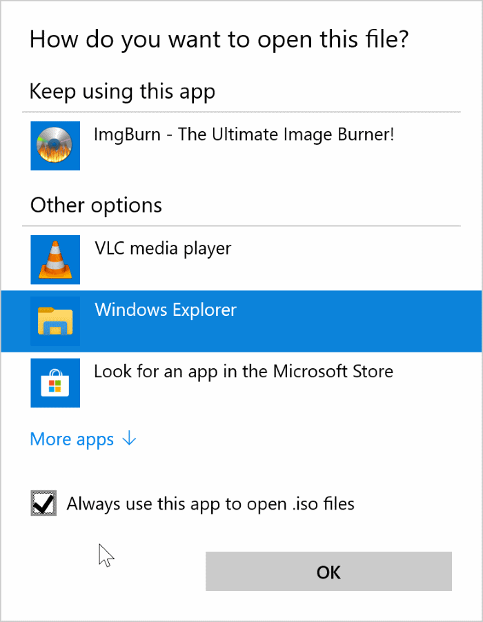 opção de montagem ausente no menu de contexto do Windows 10 pic6