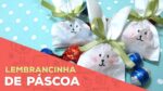 Lembrancinha de Páscoa – Coelhinho com saco de pipoca