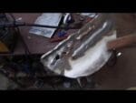 Mig 150 v8 A reforma 7 teste 3 soldando ferro arame 0,6mm
