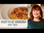 Risotto de abóbora com copa crocante