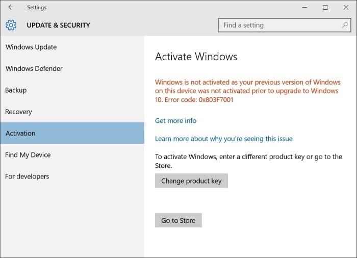 Atualize o Windows 10 Home para o Pro sem chave step3