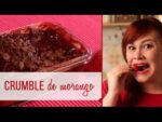 Crumble de morango com chocolate