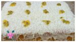 BOLO DE MARACUJÁ COM COBERTURA DE CHOCOLATE BRANCO