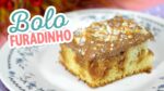 Bolo Furadinho com Doce de Leite e Chocolate