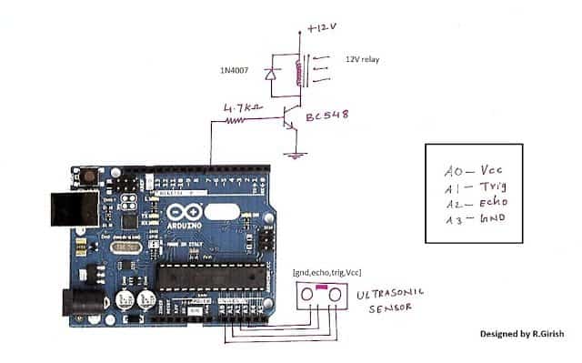 Circuito de interruptor automático inteligente ultrassônico de ligar/desligar 5 Como funciona