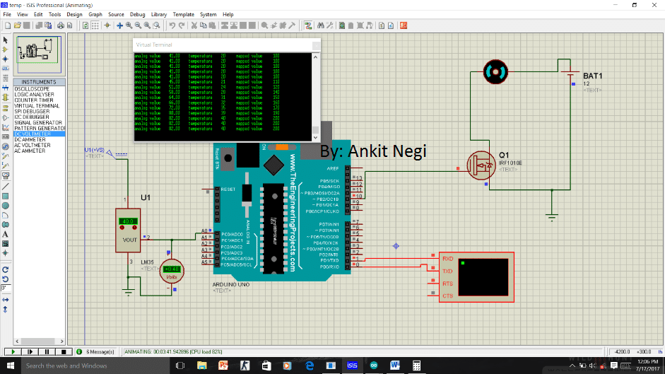 Circuitos de Ventiladores DC Controlados por Temperatura do Arduino 15 FUNCIONANDO (compreendendo o código):