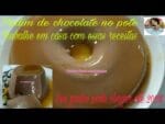 PUDIM DE CHOCOLATE,SEM OVOS,SEM FORNO.
