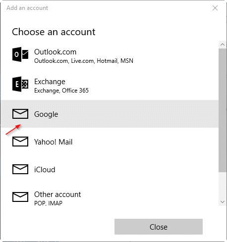 atualizar a senha do gmail no Windows 10 pic11