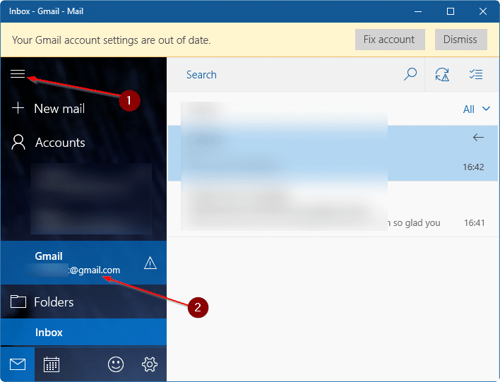 atualizar a senha do Gmail no Windows 10 pic2.1