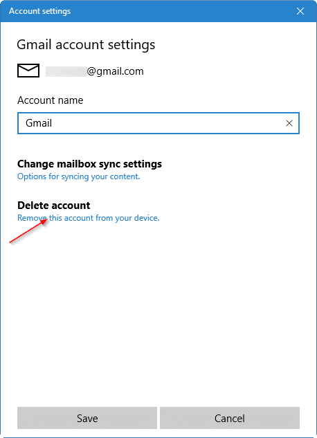 atualizar a senha do gmail no Windows 10 pic6