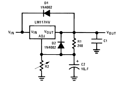 Adicionando Diodos de Proteção e Capacitor de Bypass