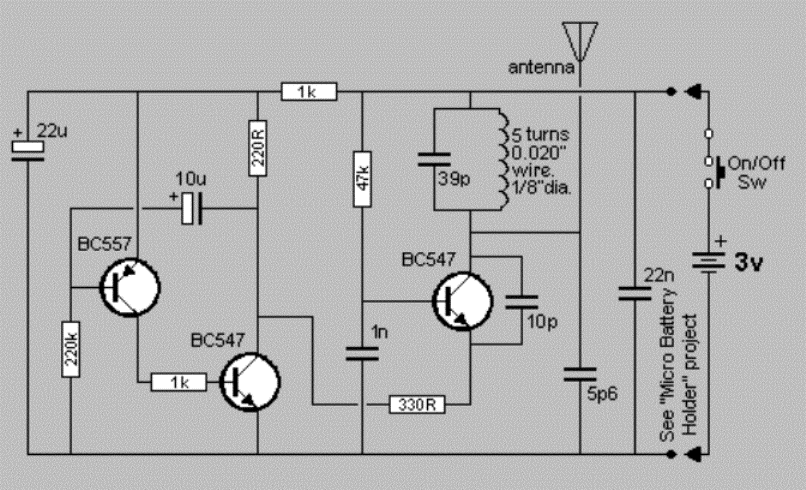 Circuito de Rádio FM Pequeno