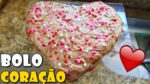 COMO FAZER BOLO DE CORAÇÃO LINDO E FÁCIL | Menino Prendado