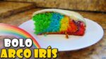 COMO FAZER BOLO ARCO ÍRIS (RAINBOW CAKE) | Menino Prendado