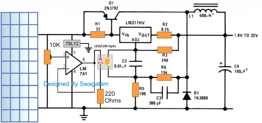 Circuito Simulador MPPT baseado em LM317 único 1 Modificando uma fonte de alimentação LM317 em um MPPT Solar Optimizer